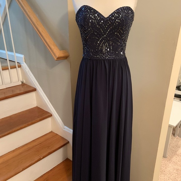 Mori Lee Dresses & Skirts - Mori Lee 20474 navy size 10